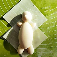 呆萌熊的圣诞节——卡通北极熊馒头的做法图解12