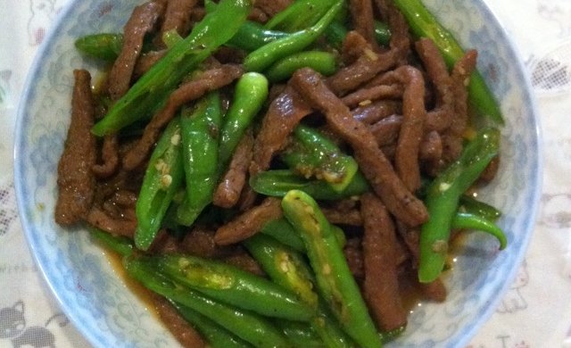 尖椒牛柳