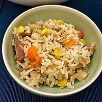 杏鲍菇彩色焖饭的做法图解3