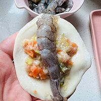 #刘畊宏女孩减脂饮食#鲜虾锅贴的做法图解4