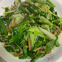 大蒜炒咸肉的做法图解8