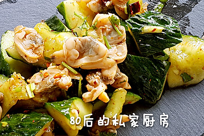 夏季清爽小凉菜——蚬肉拌青瓜