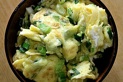 外婆家传菜之香葱炒蛋