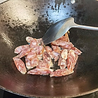 #春日尝鲜#春日咸香脆嫩·腊肠炒儿菜的做法图解5