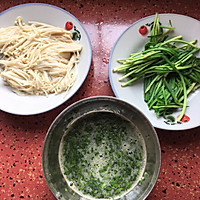 蛋炒金针菇韭菜的做法图解3