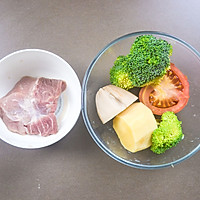 狗狗菜谱：番茄猪肉汤的做法图解1