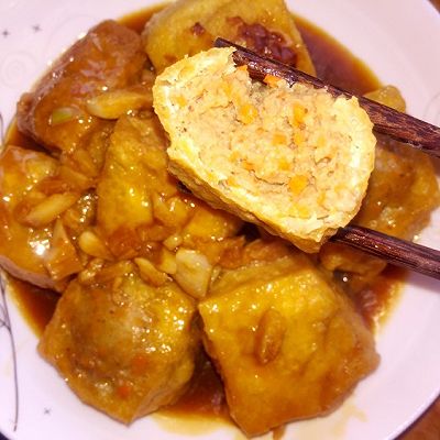 红烧香菇肉酿豆泡