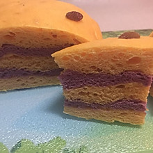 南瓜紫薯发糕