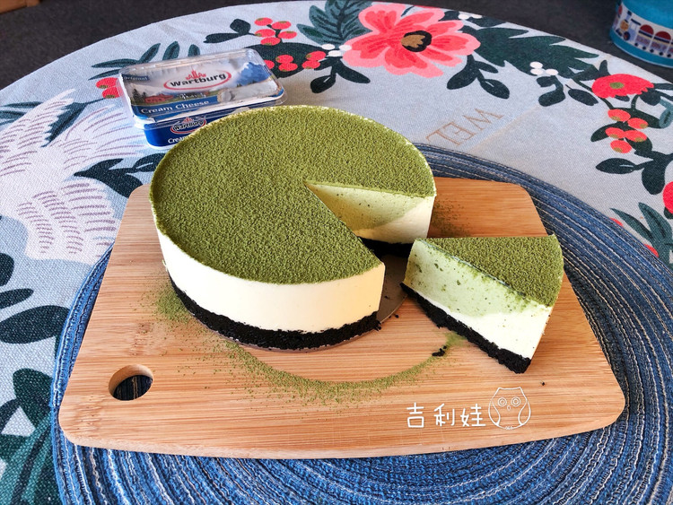 抹茶蜜瓜奶酪蛋糕的做法