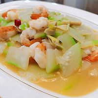 蒜味笋干炒葫芦的做法图解10