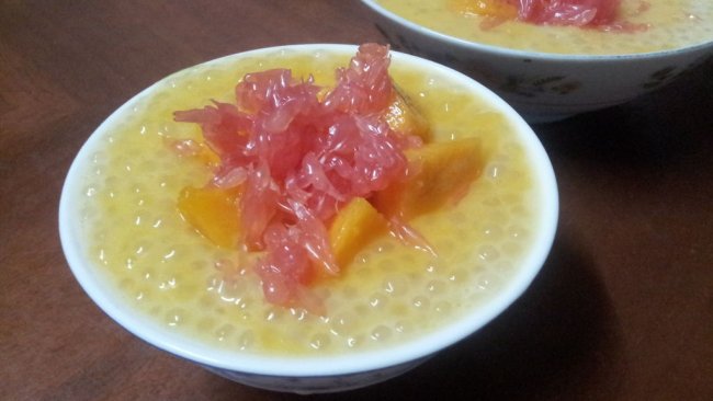 杨枝甘露-超级简单的港式甜品（附煮小西米步骤图）的做法