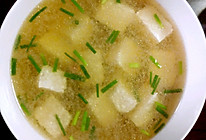 羊肝豆腐汤的做法