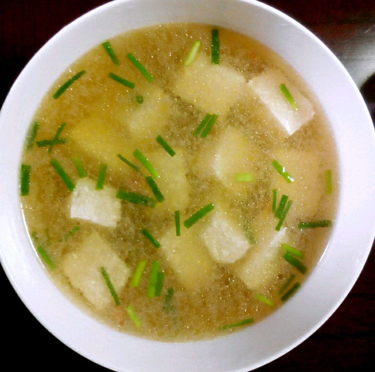 羊肝豆腐汤的做法