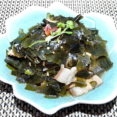 海带炒肉