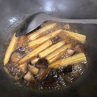 玉米笋烩香菇#太太乐鲜鸡汁蒸鸡原汤#的做法图解8
