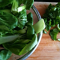 青菜肉丝豆瓣面的做法图解1