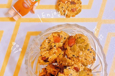 燕麦芝麻饼干#减脂零食