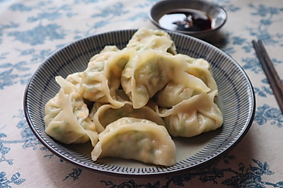 超好吃的素饺子|西葫芦鸡蛋蒸饺