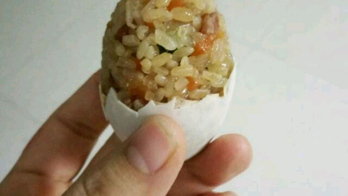 咸鸭蛋灌糯米饭