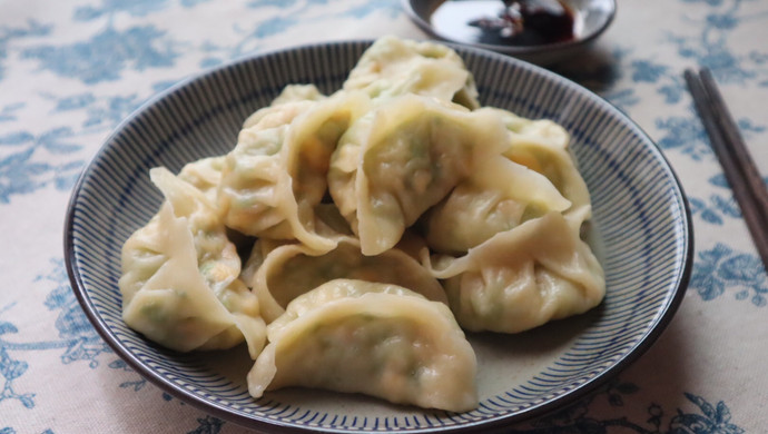 超好吃的素饺子|西葫芦鸡蛋蒸饺