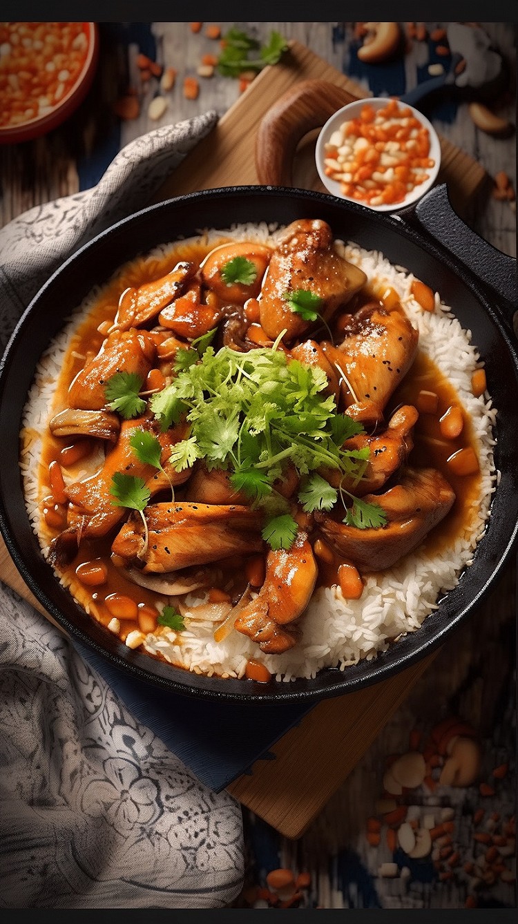 这个葱烧鸡肉饭巨巨巨好吃的做法