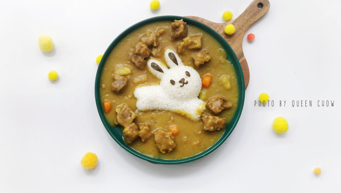 【儿童营养餐&童趣餐】兔兔咖喱牛肉饭