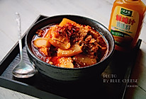 韩式五花肉锅#太太乐鲜鸡汁蒸鸡原汤#的做法