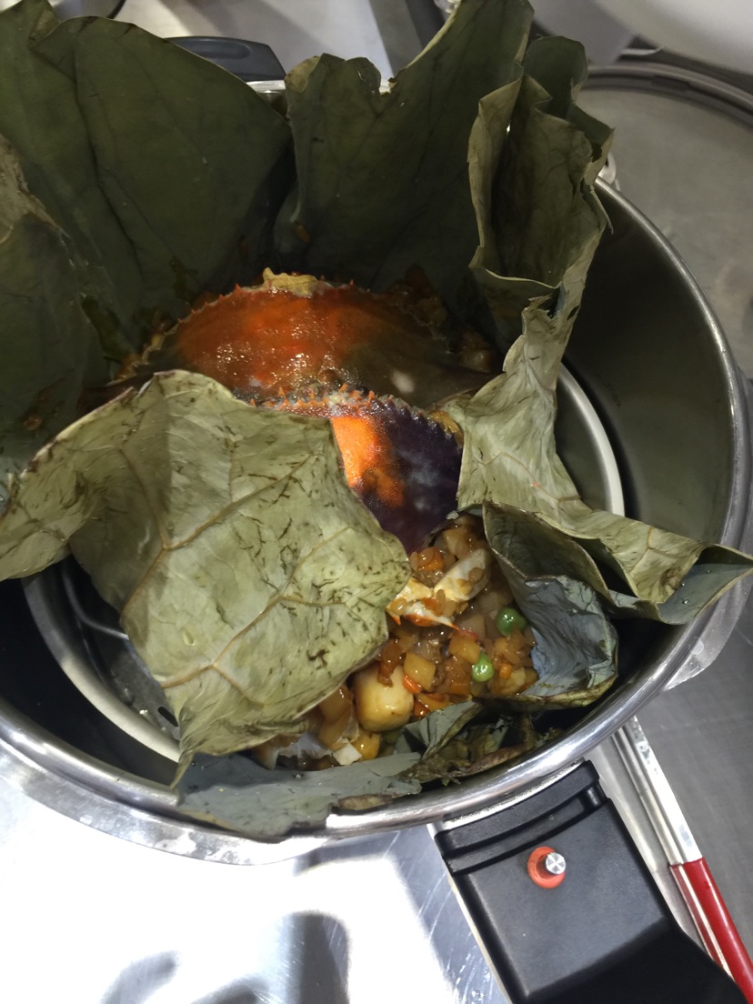 荷叶糯米蟹的做法图解21
