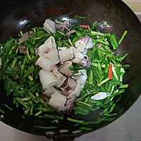 韭菜炒海兔的做法图解6