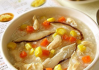 香菇鸡肉粥