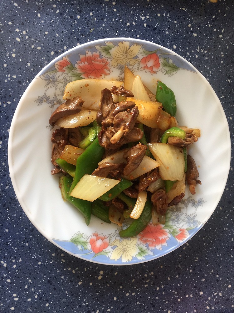 孜然鸡心的做法