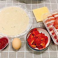外酥里嫩超多汁过瘾～芝士肥牛泡菜饼的做法图解1