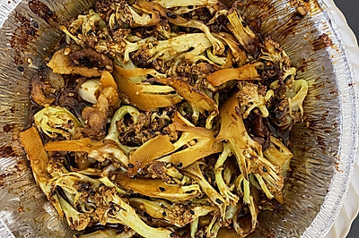 空气炸锅（炸有机花菜）烧烤版