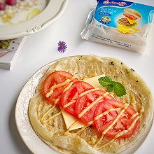 #春日露营 易享“佳”味 #快手5分钟的番茄芝士手抓饼