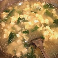 青菜豆腐鸡蛋汤的做法图解5