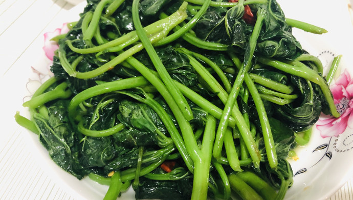 炝炒红薯尖 夏季快菜