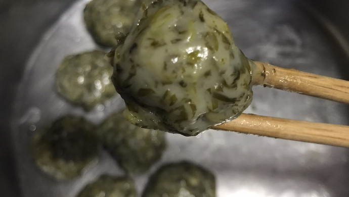 极简版清明菜团子