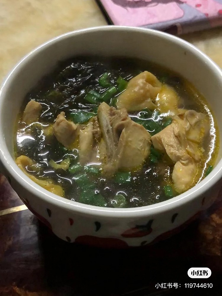 紫菜鸡汤(白切鸡的汤)5的做法