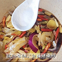 #吃出健康，解决假胖#爆炒双椒海蜇头的做法图解4