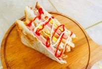 「鸡蛋火腿三明治」的做法