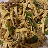 青椒肉丝厚百叶的做法图解8