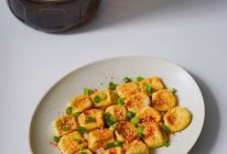 #菜油就选外婆乡，新鲜开榨抢先尝#香煎包浆豆腐的做法