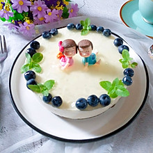 #精品菜谱挑战赛#蓝莓酸奶慕斯蛋糕