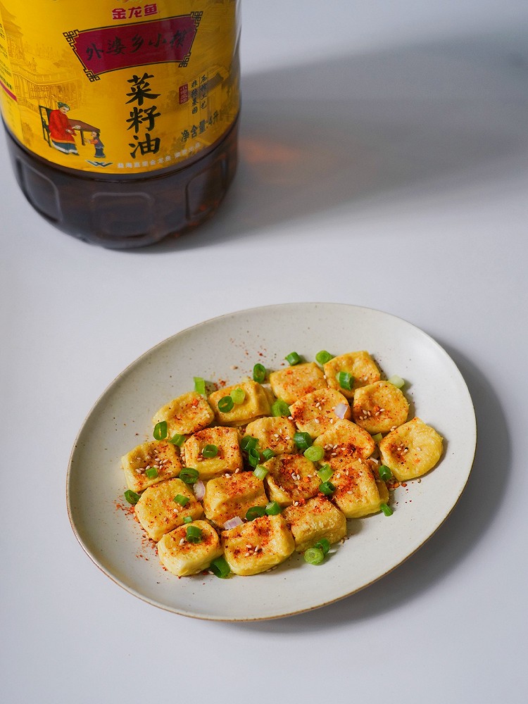 香煎包浆豆腐的做法