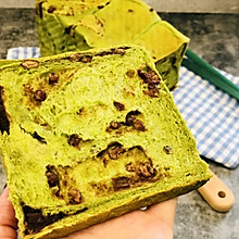 新手一次成功～抹茶红豆吐司