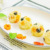 榴莲水果香饭团 宝宝辅食，大米+小米+高粱+木瓜+蓝莓的做法图解9
