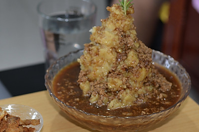 好看好吃的火山土豆泥