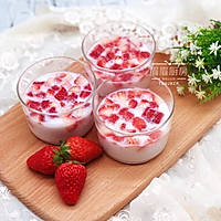 草莓椰奶布丁的做法图解8