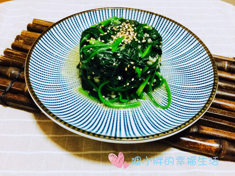 蒜蓉菠菜的做法