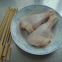 电饼铛孜然鸡肉串的做法图解1